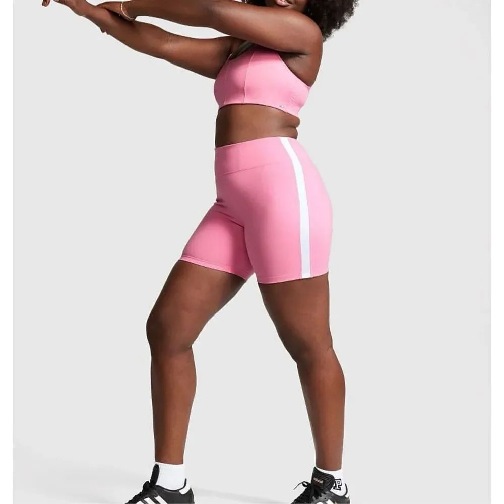 Womens Victorias Secret PINK 6" Soft Ultimate High Waist Biker Shorts - Sz S